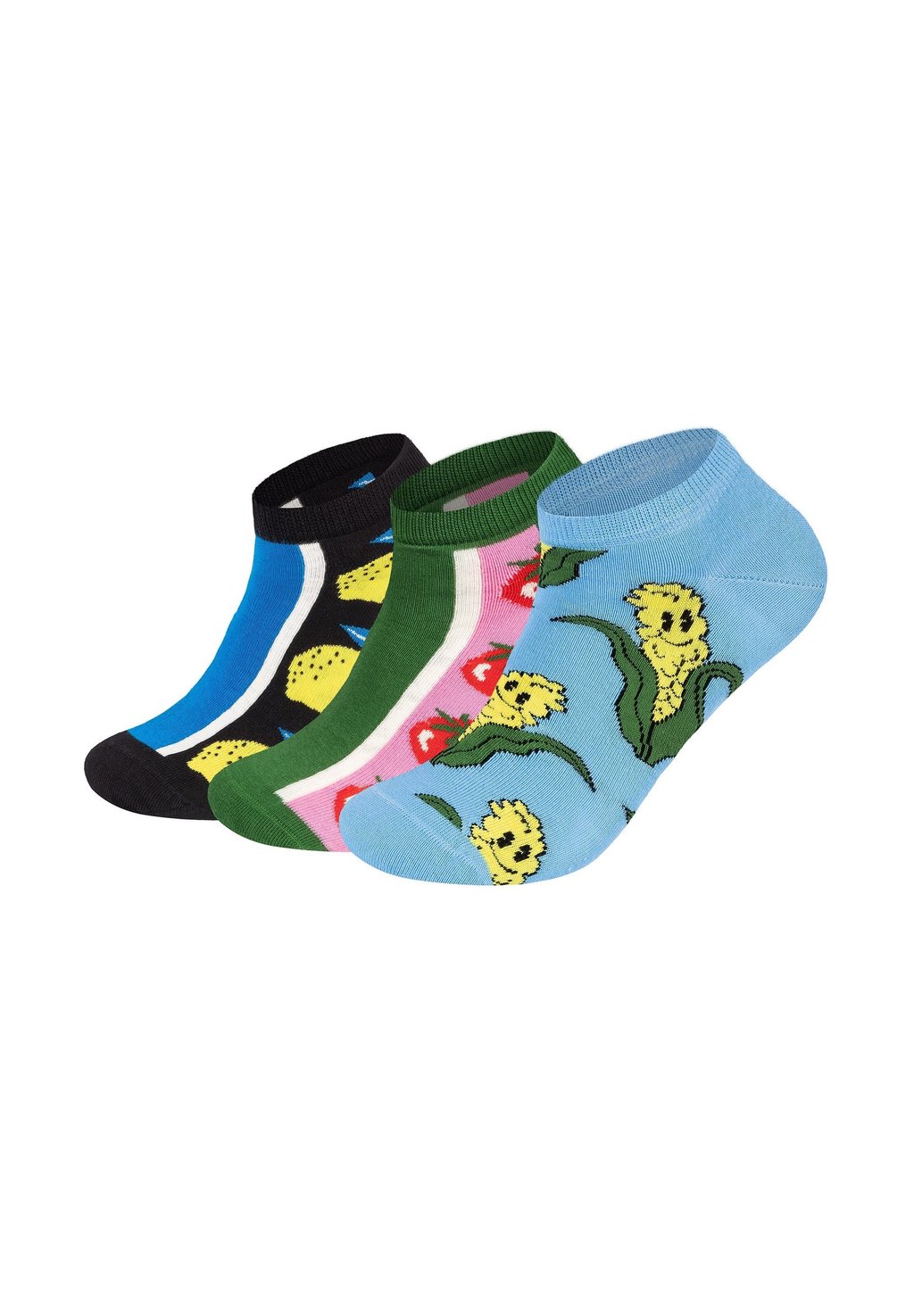 

Носки 3-PACK TOMATO-CORN-LEMON Happy Socks, синий