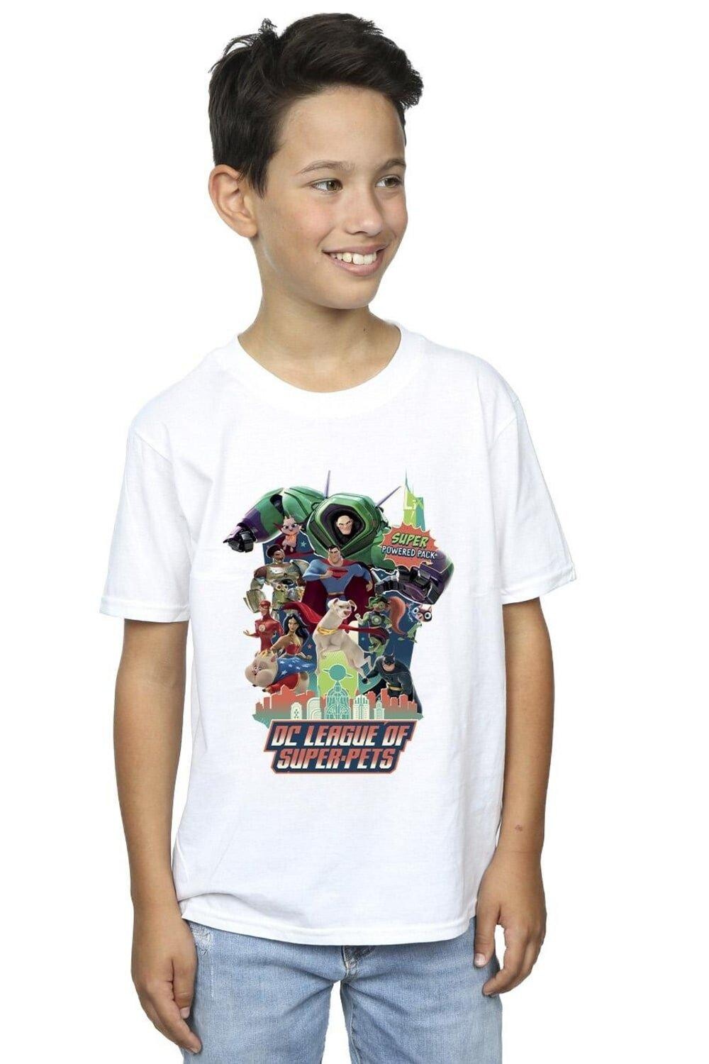 

Футболка DC League Of Super-Pets Super Powered Pack DC Comics, белый