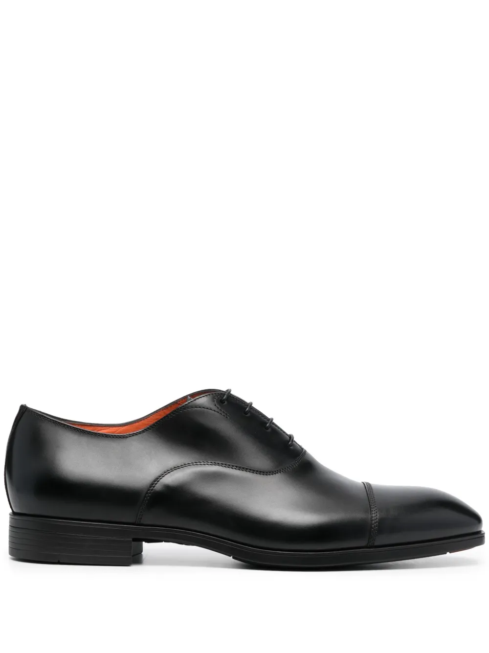 

Туфли на шнуровке с миндалевидным носком Santoni, черный