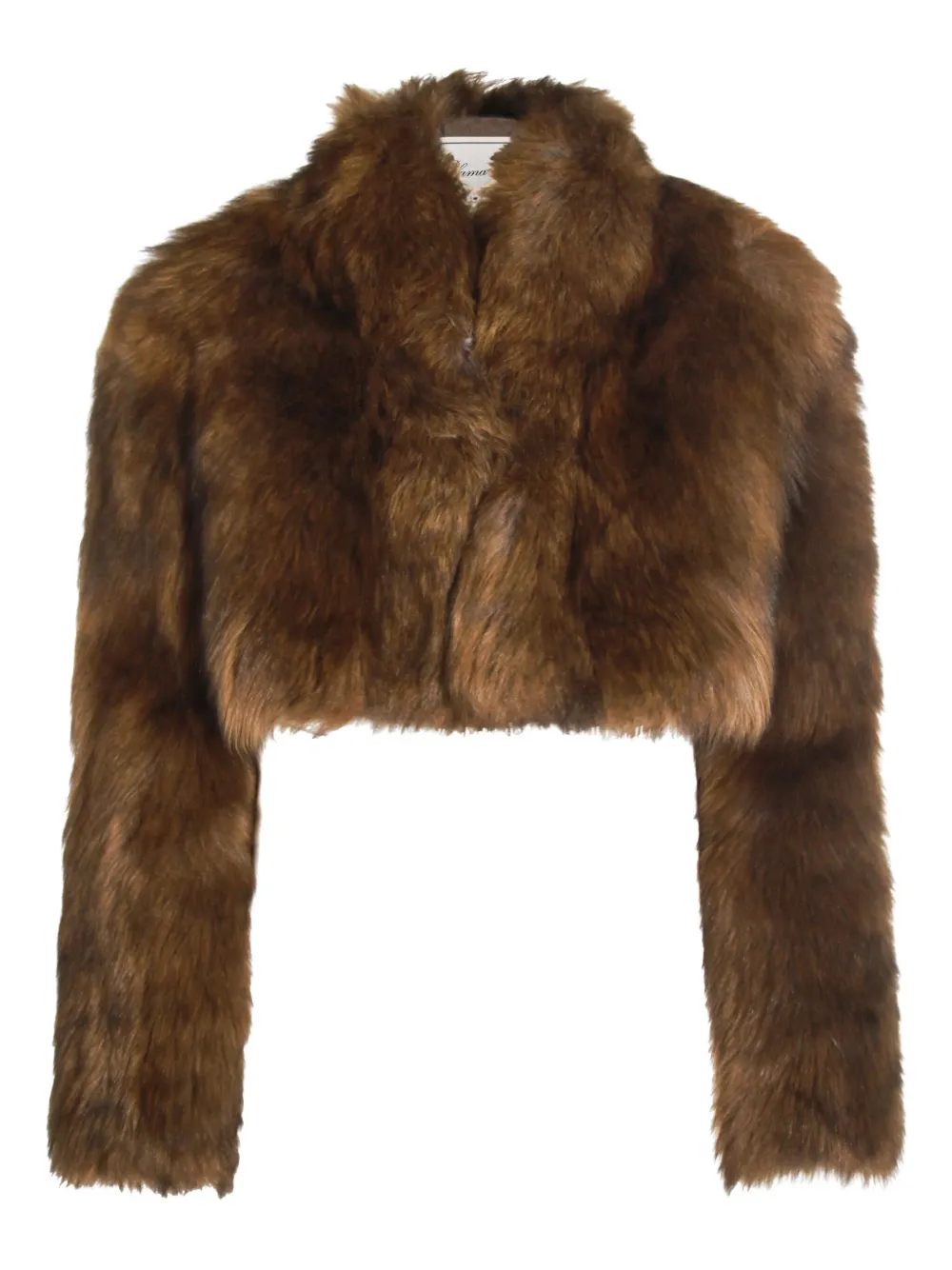 

Укороченное пальто с высоким воротником BLUMARINE, коричневый