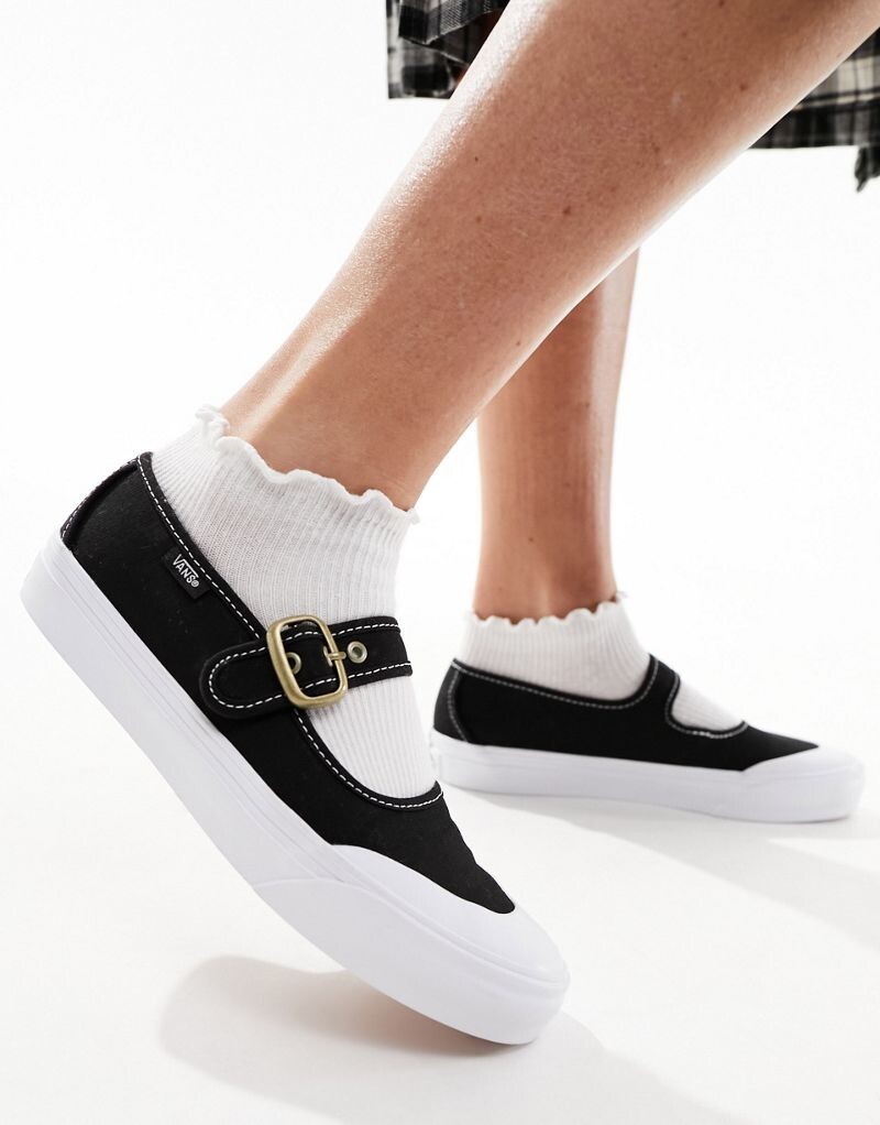 

Черно-белые кроссовки Vans Mary Jane, Черный, Черно-белые кроссовки Vans Mary Jane