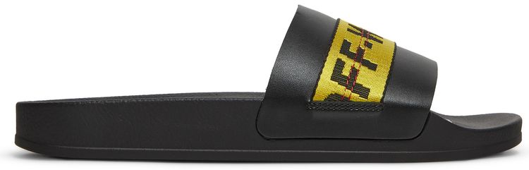 

Шлепанцы Off-White Industrial Sliders 'Black Yellow', черный