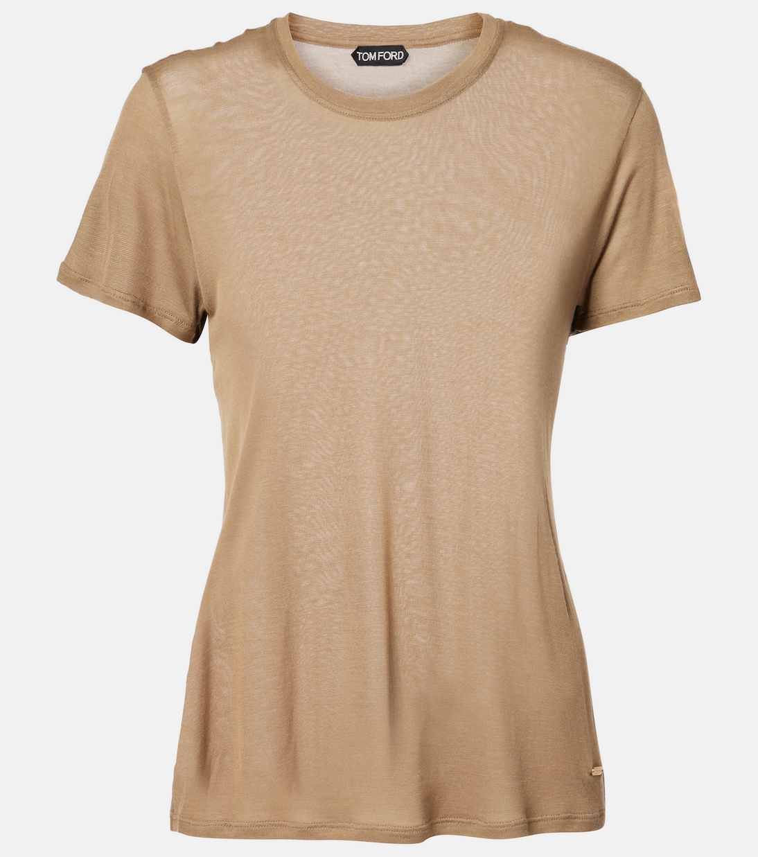 

Футболка из бамбукового джерси Tom Ford, Desert Camel