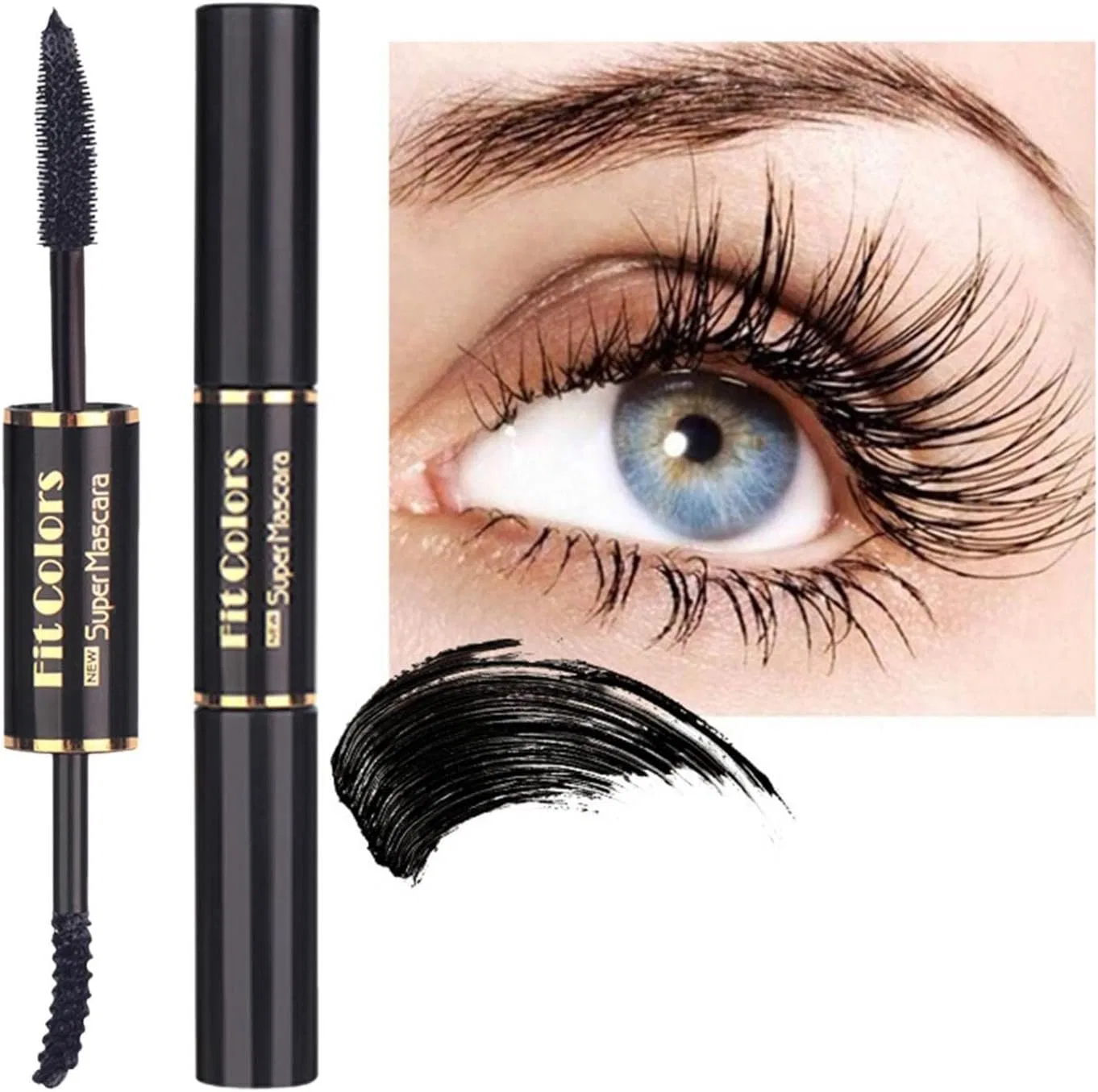 Тушь для ресниц Foreted 4D Silk Fiber Lash, водостойкая, объемная
