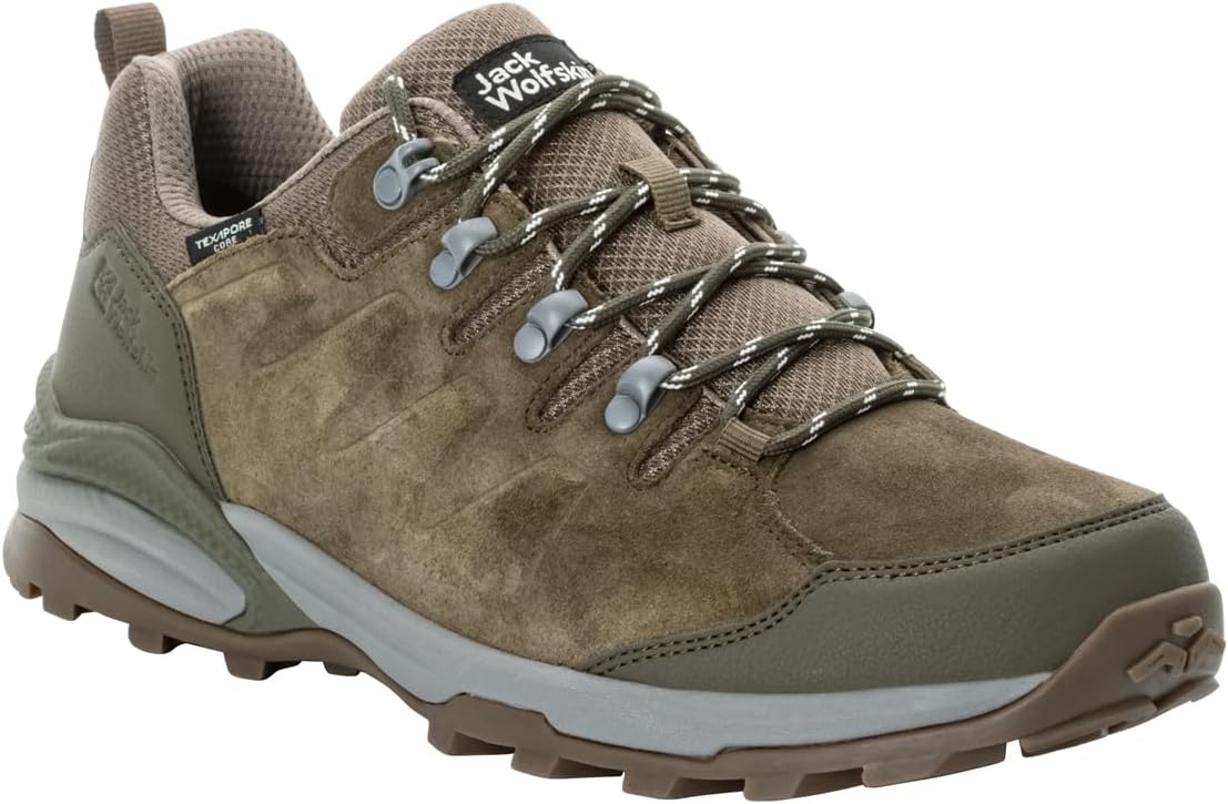 

Мужские походные кроссовки Jack Wolfskin Refugio Texapore Low M, Cold Coffee