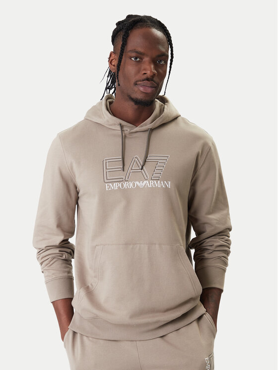 

Свитшот regular fit 7M001313 AF13512 U6167 Ea7 Emporio Armani, бежевый
