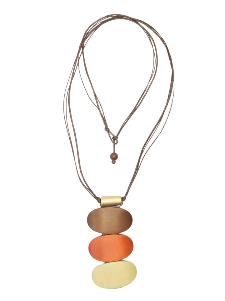 

Collezione alessandro Длинное ожерелье «Асмара» коричневого цвета