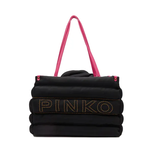 

Микросумка-Шоппер из переработанных материалов Pinko, черный