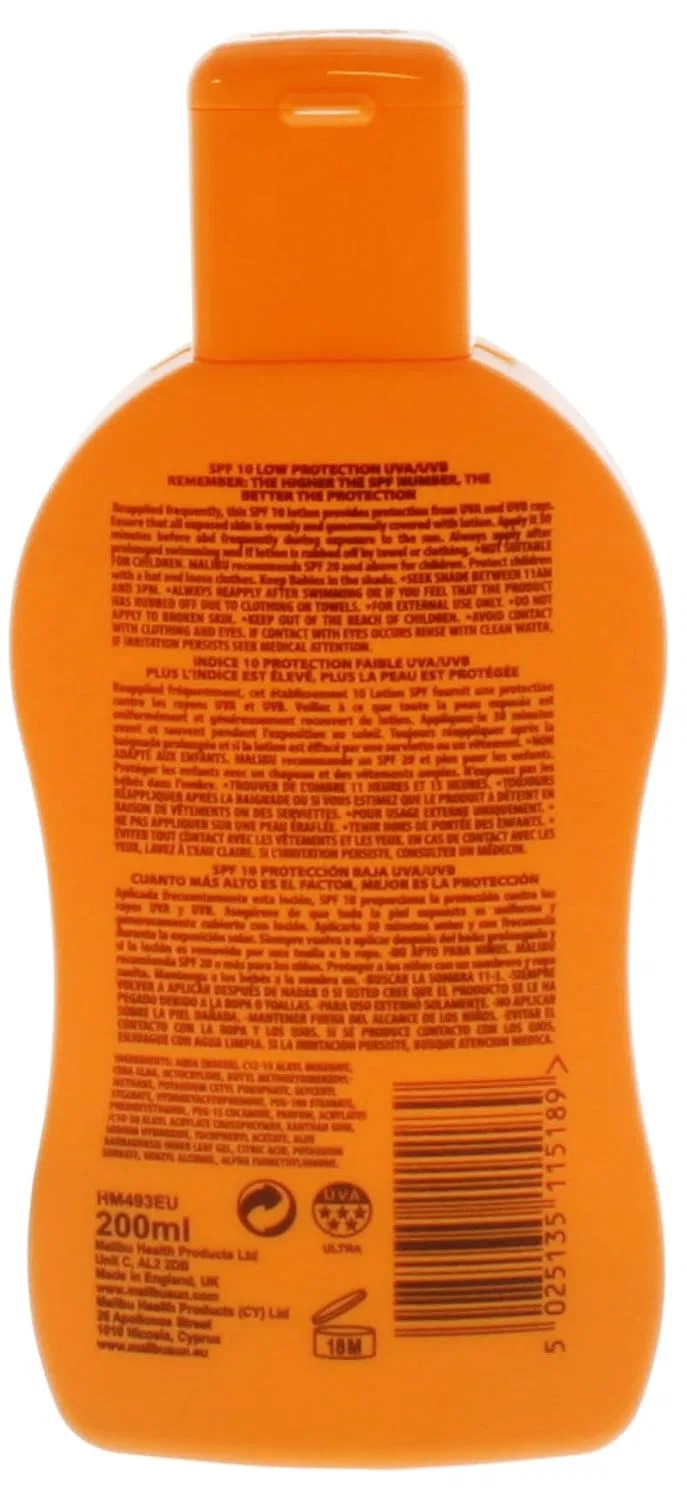 Солнцезащитный лосьон Malibu с SPF10, 200 мл Malibu — фото 2