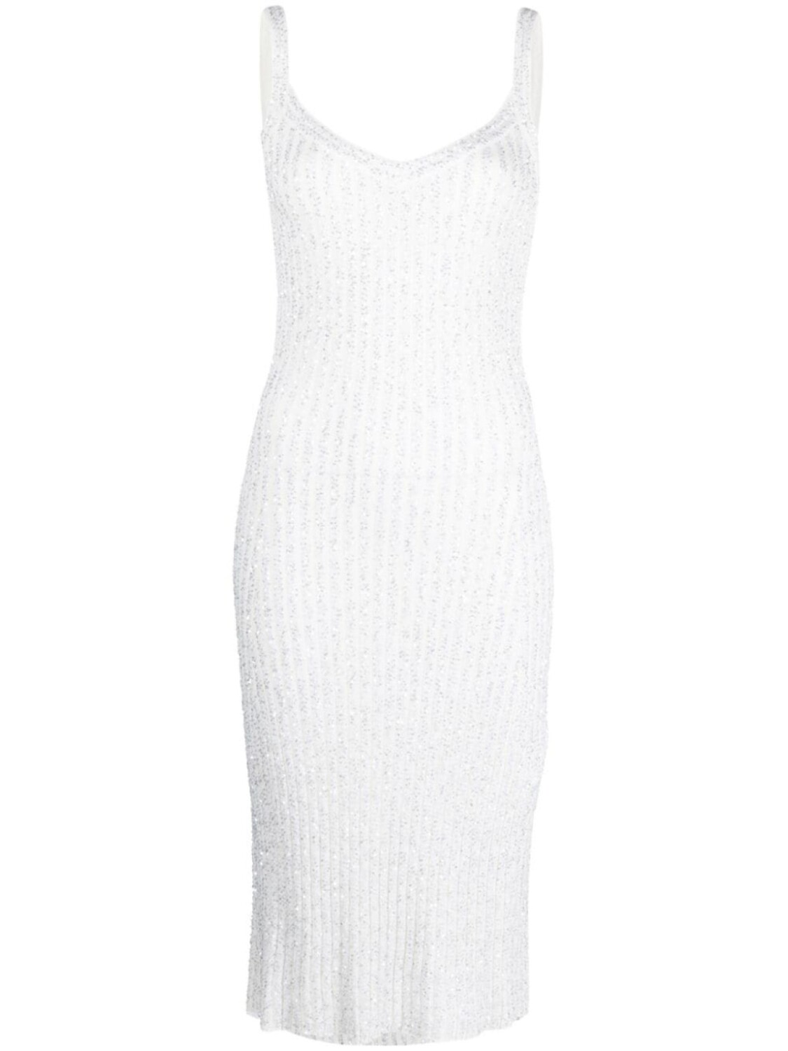 

Missoni платье миди с пайетками, белый