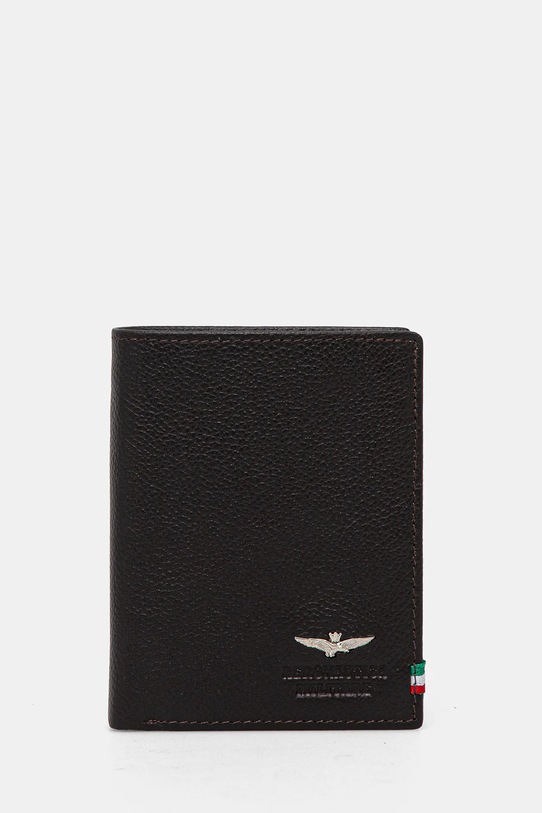 

Кожаный кошелек Aeronautica Militare, коричневый
