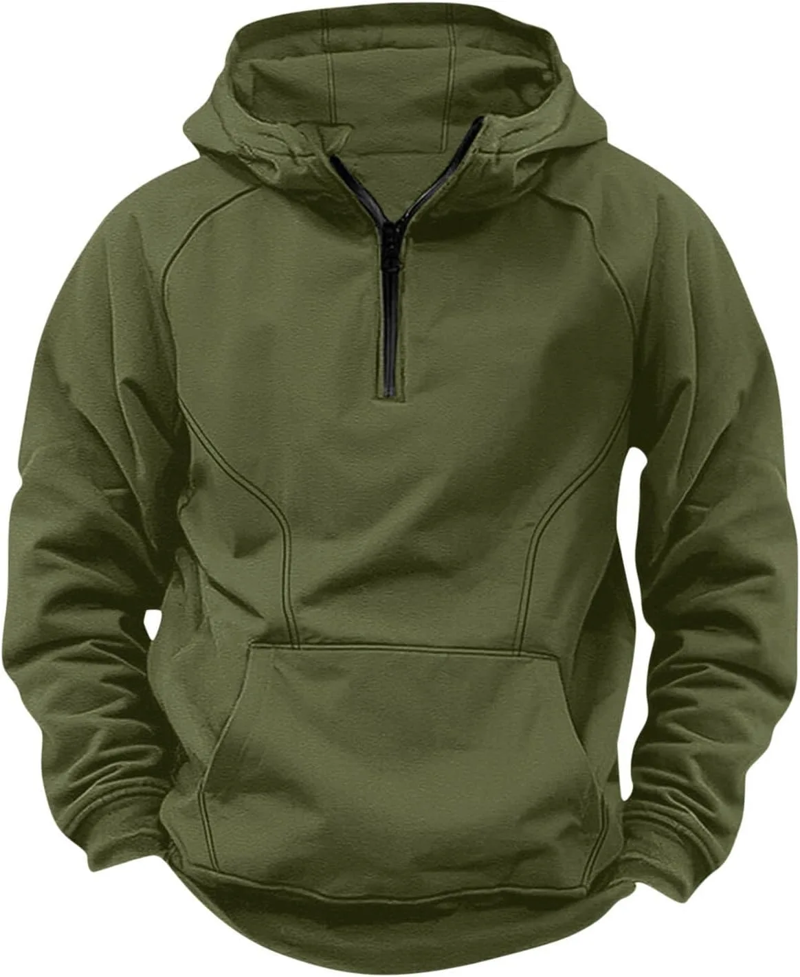 

Тактический худи для мужчин Vintage Quarter Zip Pullover с карманами AQAYL