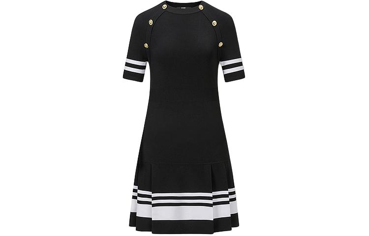 

KARL LAGERFELD SS24 Женское черное платье с короткими рукавами KARL LAGERFELD / Karl Lagerfeld Jeans