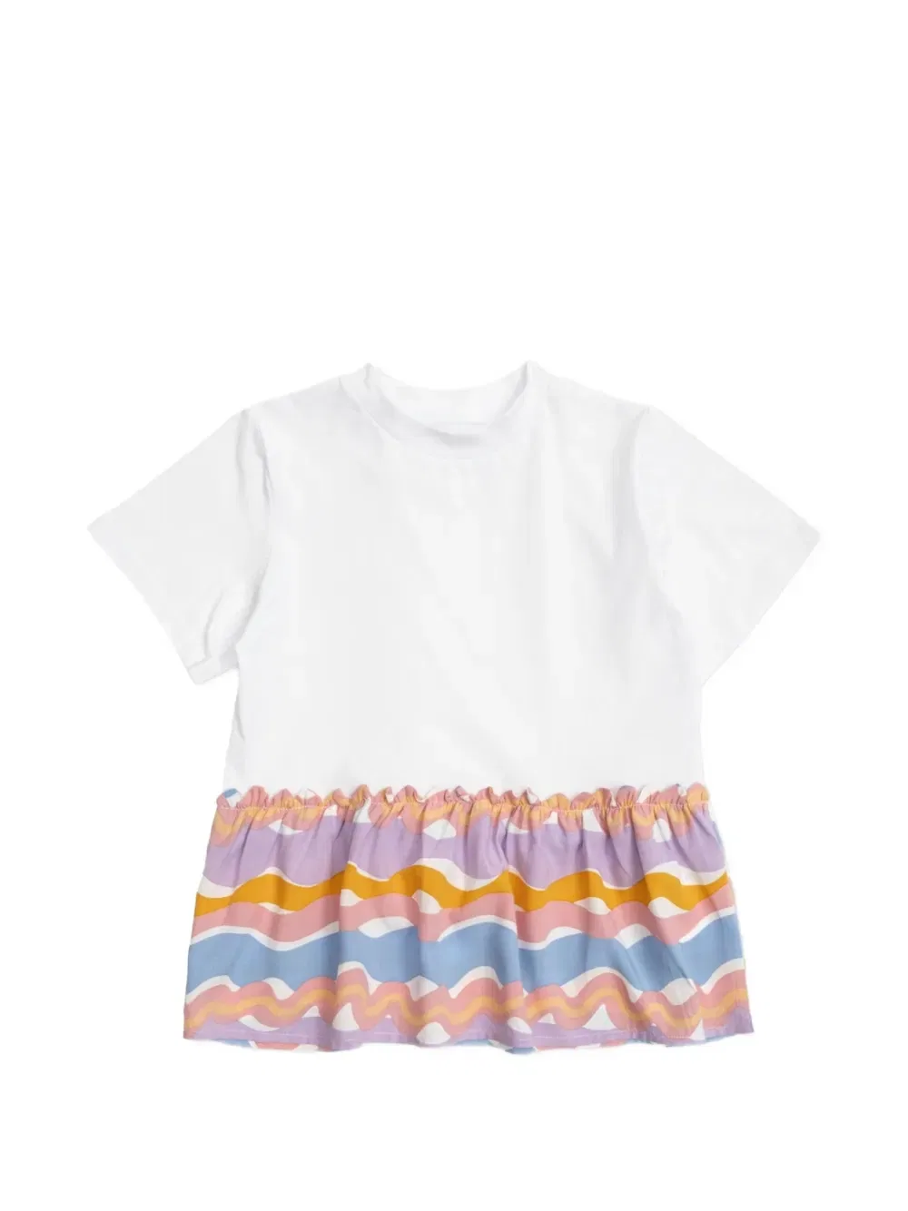 Футболка с узором Stella Mccartney Kids, белый