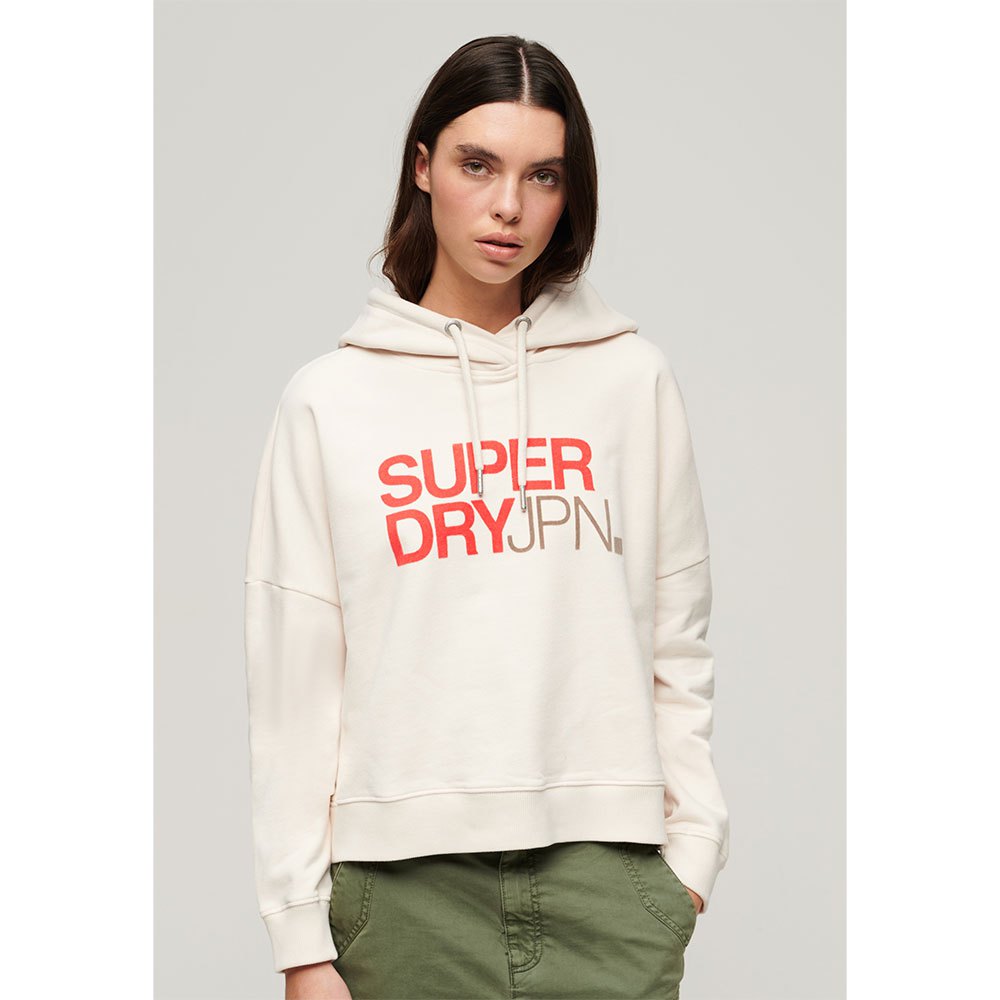 

Худи Superdry Sportswear Logo Boxy, белый