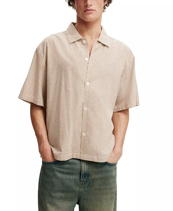 

Мужская рубашка Ventura с коротким рукавом COTTON ON, коричневый