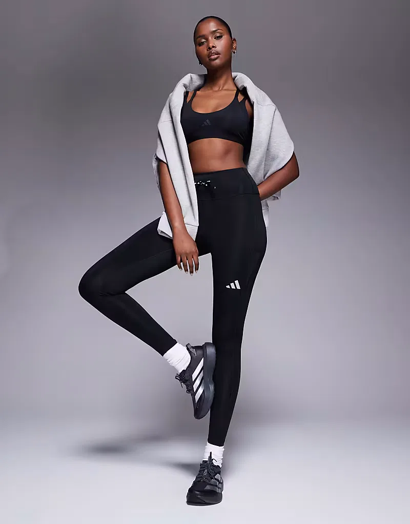 Леггинсы Adidas Performance Running Essentials полной длины, черный