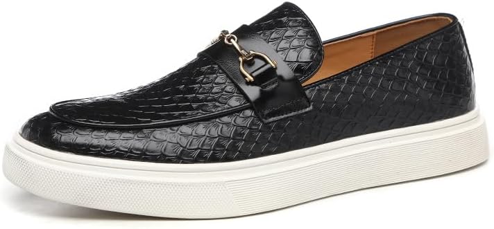 

Мужские кожаные лоферы с монковым ремешком и пенни-лосины, повседневная обувь на выход, мокасины на шнуровке, модные нескользящие легкие удобные прогулочные туфли Boxpopla, черный