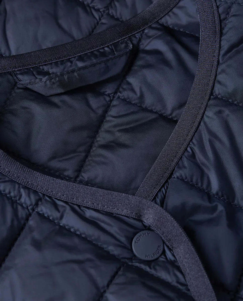 Легкая стеганая куртка с передними карманами Tommy Hilfiger, темно-синий — фото 3