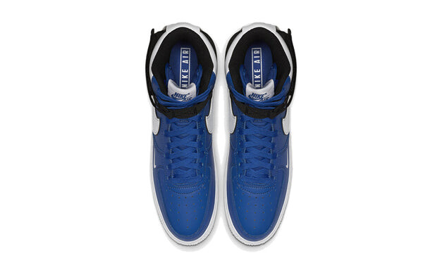Кроссовки air force 1 высокие lv8 2 Nike, синий — фото 4
