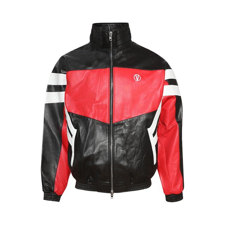 

Куртка Vetements Leather Tracksuit Jacket Black/Red, черный