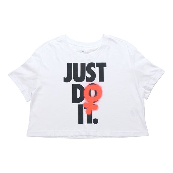 

Футболка (WMNS) Nike Nsw Rebel Crop Short Sleeve White, белый