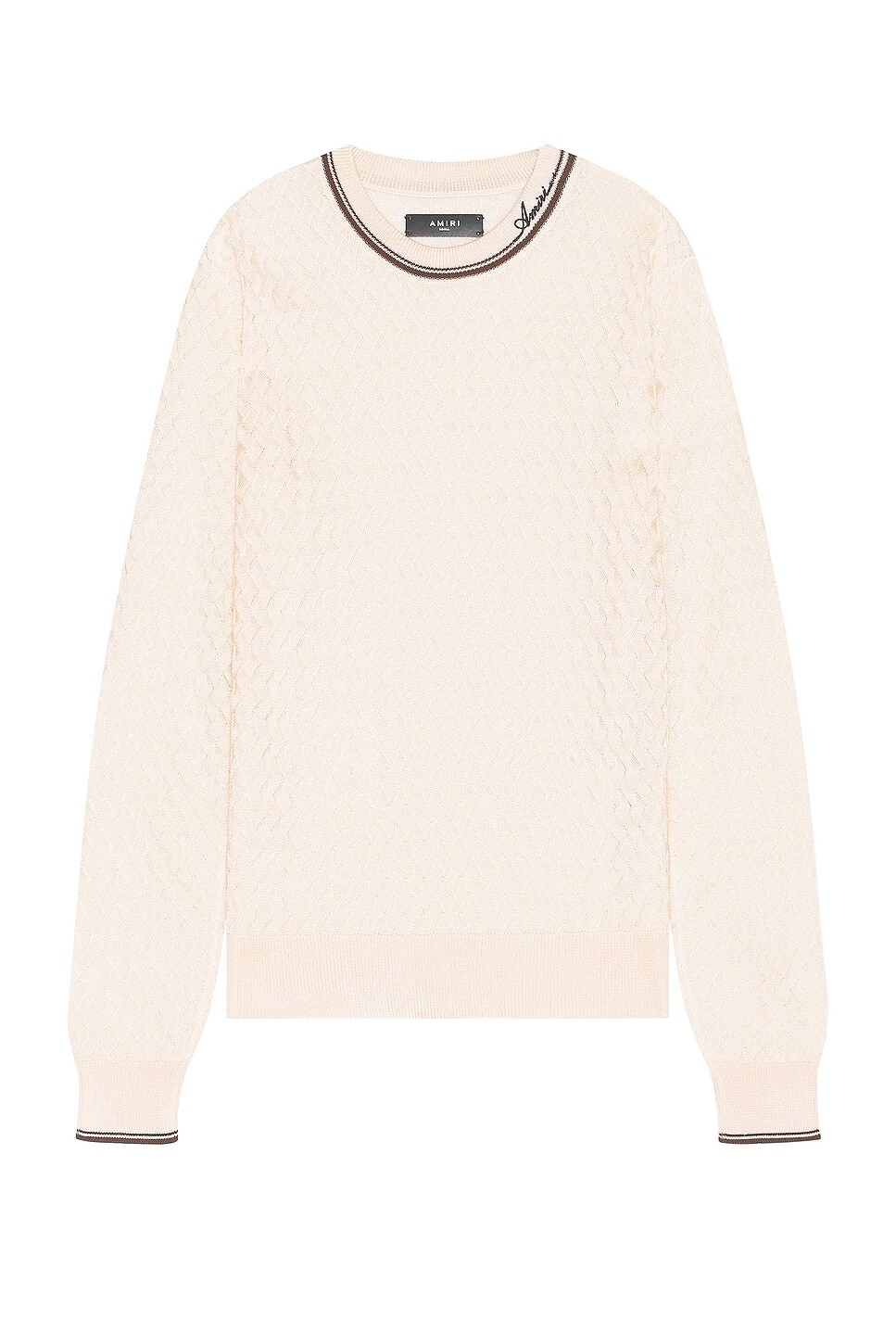 

Свитер мужской Basket Stitch Crew Amiri, цвет Cork
