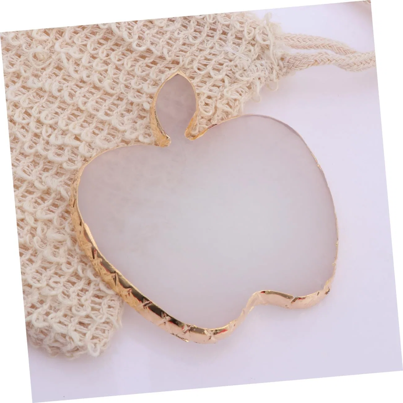 Палитра для смешивания лака Apple Shape SOESFOUFU белая 9x8.6см — фото 4