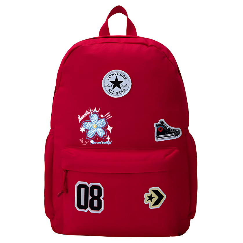 

Converse Полиэстеровый рюкзак средний размер унисекс в стиле преппи красный, Blue Floral
