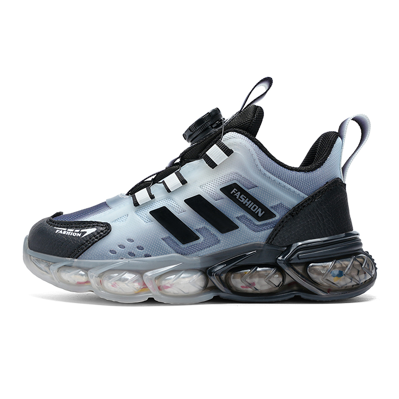 

Нескользящие, износостойкие, дышащие низкие детские кроссовки для бега FIRS Kids, черный