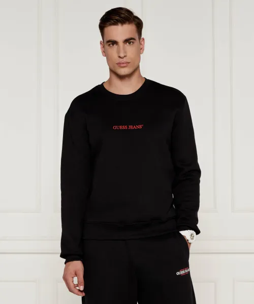 

Утепленная толстовка Slim fit Guess Jeans, черный
