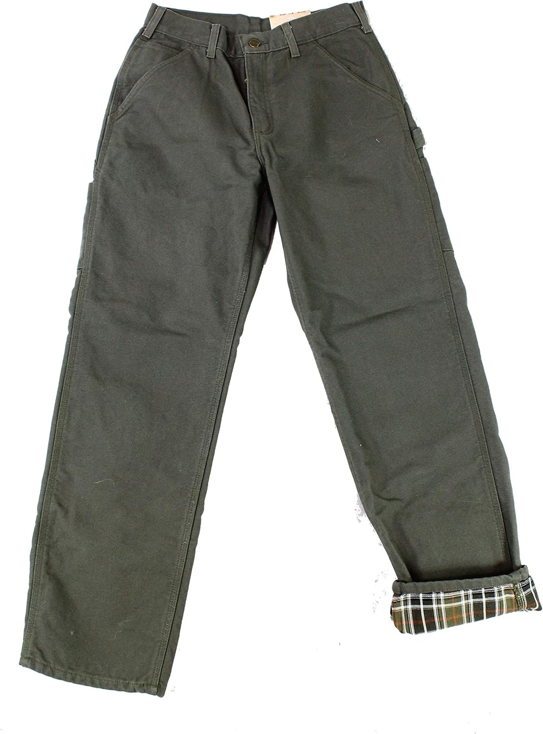 

Прямые рабочие брюки Carhartt с подкладкой из фланели