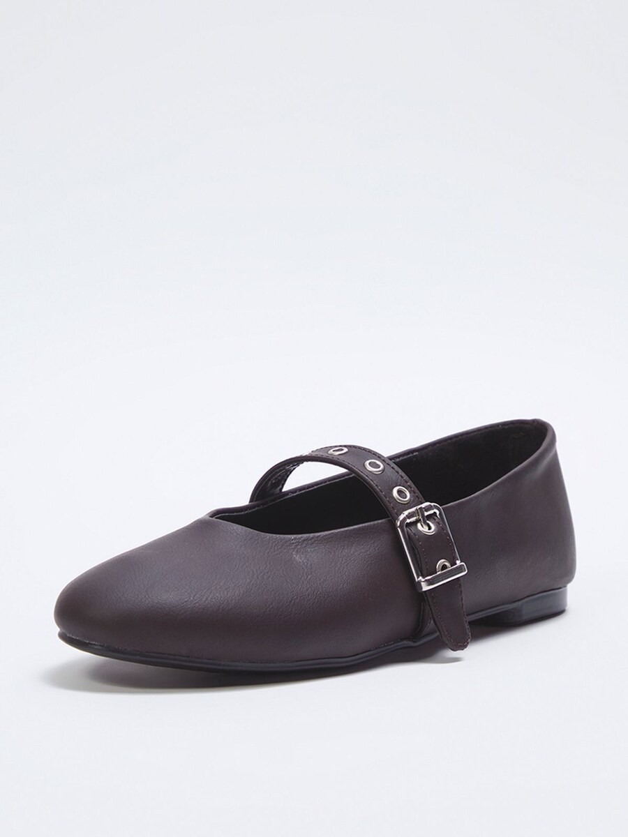 Балетки с ремешком Trendyol, Chestnut brown