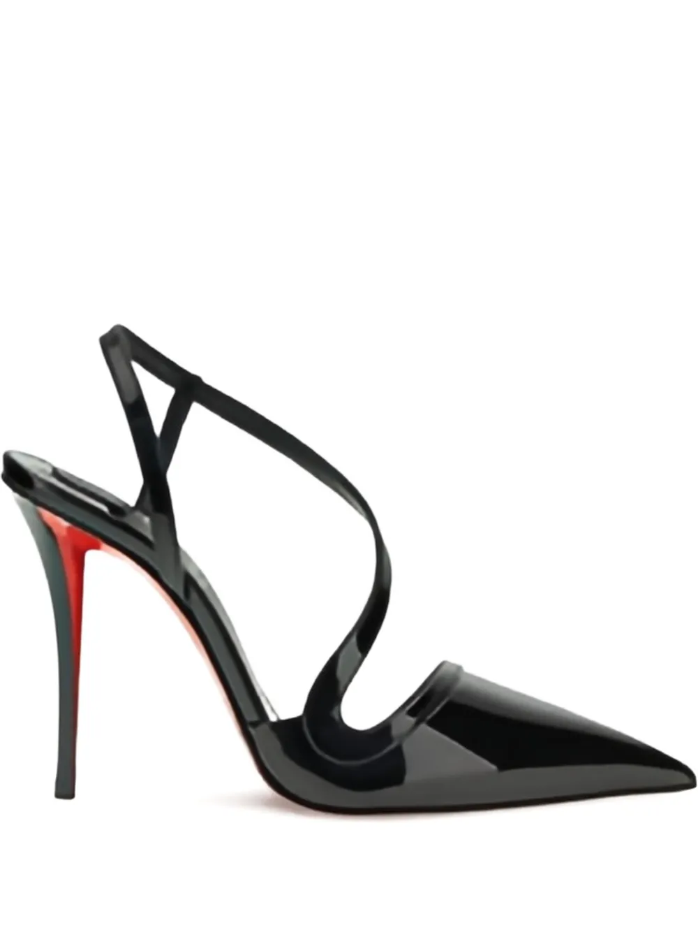 Лакированные босоножки Rosa Z 100 Christian Louboutin, черный