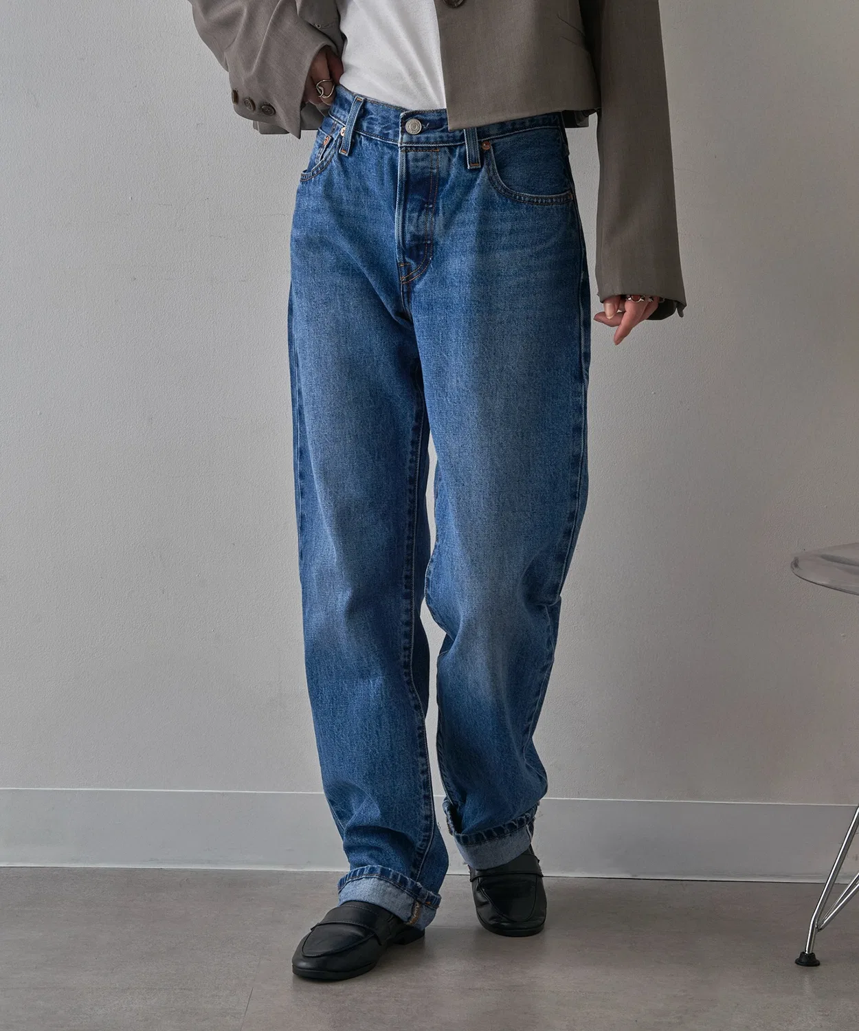 Джинсы 501R '90s SELVEDGE Levi’s, светлый — фото 4