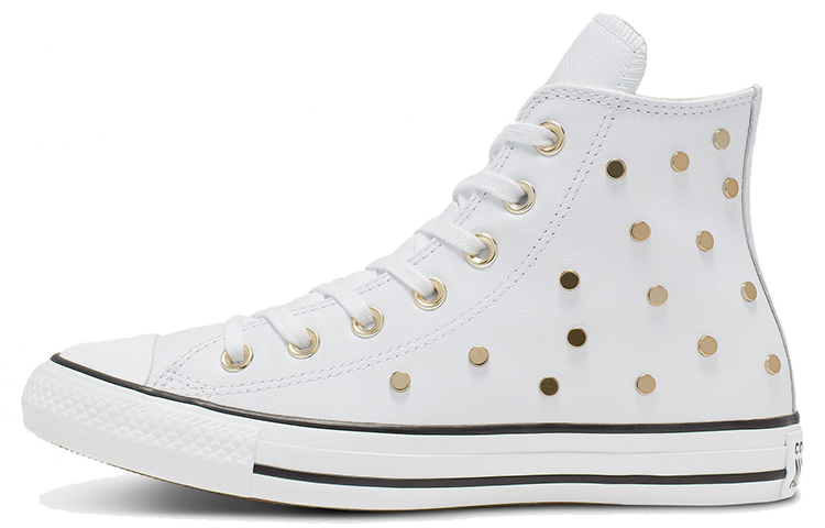 

Кеды Converse Chuck Taylor All Star Studs High Top Leather Spot Rivet White Women's