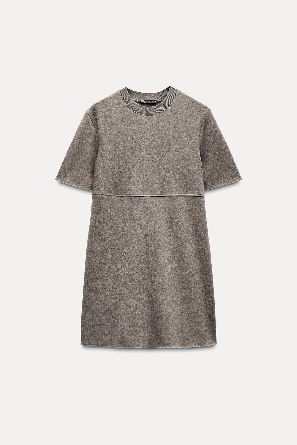 

Короткое мягкое платье ZARA, коричневый энергичный