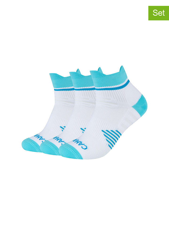 

Camano Комплект из 3 спортивных носков белого/бирюзового цвета