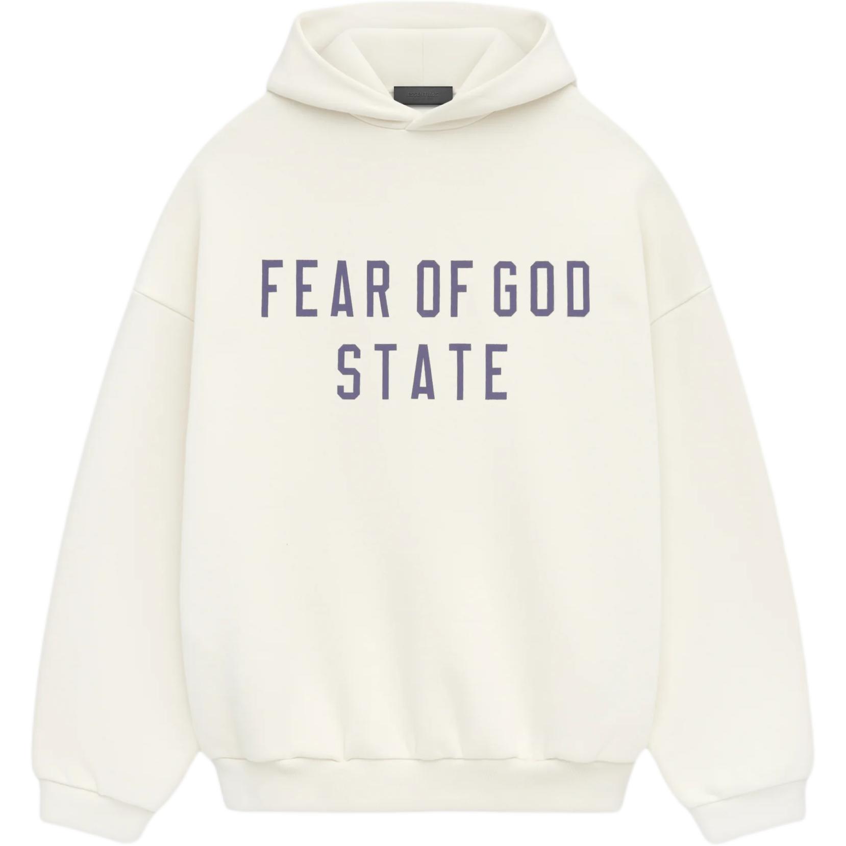 Толстовка с капюшоном из флиса Fear Of God Essentials, цвет слоновая кость/бежевый — фото 2