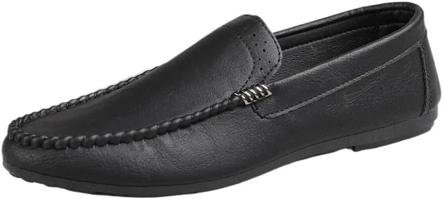 Лоферы мужские на плоской подошве, Black UOPYNE