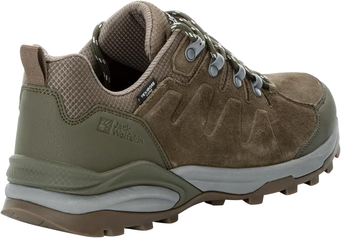 Мужские походные кроссовки Jack Wolfskin Refugio Texapore Low M, Cold Coffee — фото 2