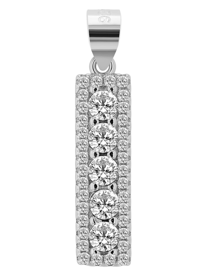 

Adeliás Женский кулон - кулон в форме сердца из серебра 925 пробы с кубическим цирконием в серебряной оправе