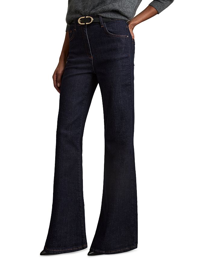 

Брюки Bonnie Flare в темно-синем цвете REISS, синий