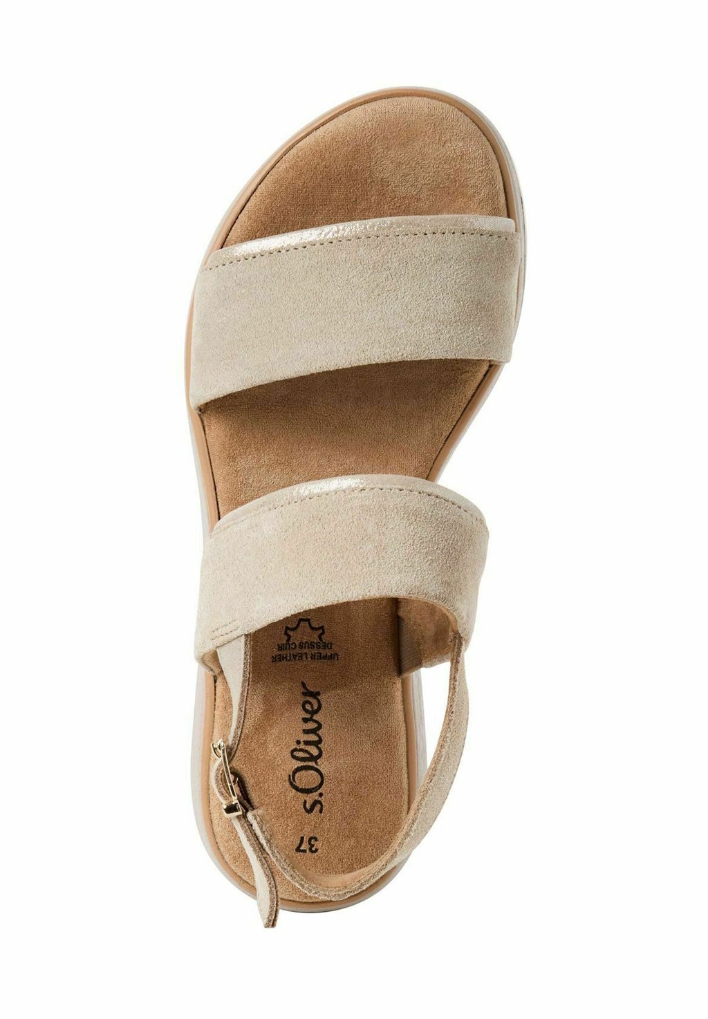 Босоножки на танкетке Platform sandals s.Oliver, бежевый — фото 3