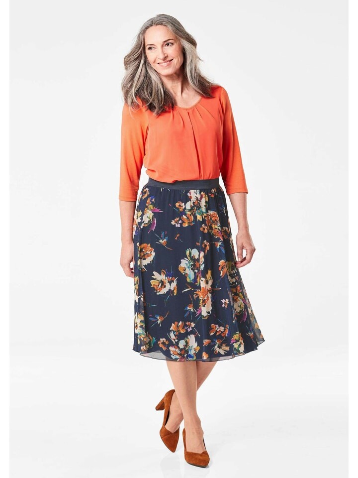 

Юбка GOLDNER Mesh, цвет marine/gemustert