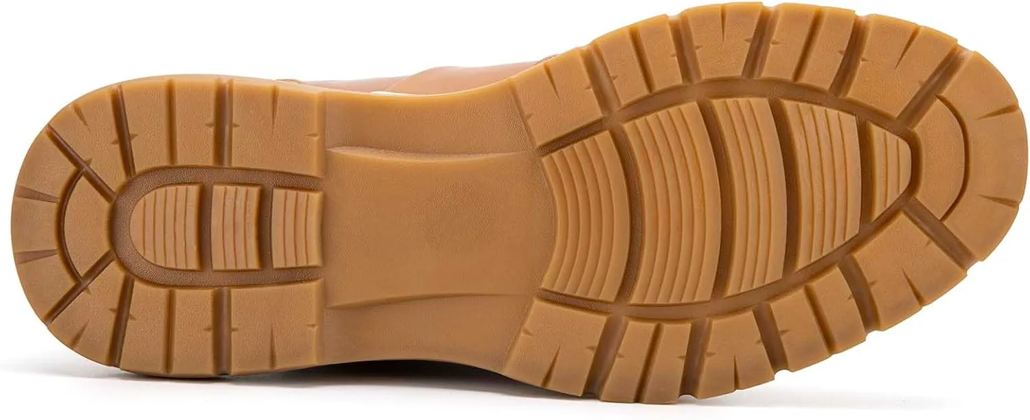 

Мужские туфли Meijiana из кожи - модные повседневные, деловые и официальные кроссовки - противоскользящие мужские туфли - универсальная мужская обувь для любого случая, коричневый