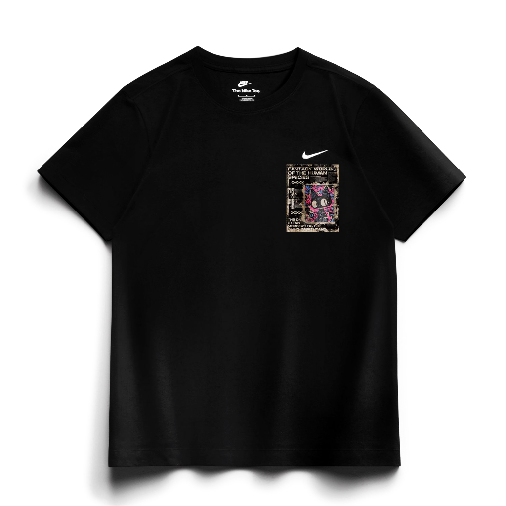 

Nike Спортивная футболка унисекс черная, Черный, Nike Спортивная футболка унисекс черная