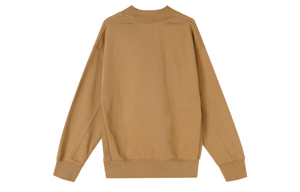 Толстовка trend capsule series logo embroidered sports round neck pullover brown Nike, коричневый — фото 2