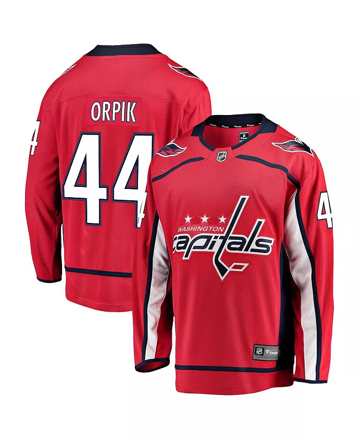 

Мужская домашняя игровая джерси Washington Capitals Breakaway в красном цвете, модель Brooks Orpik Fanatics