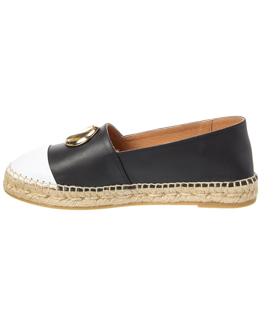 Валентино от Марио Валентино Пинета Кожаные эспадрильи Valentino by Mario Valentino, черный — фото 2